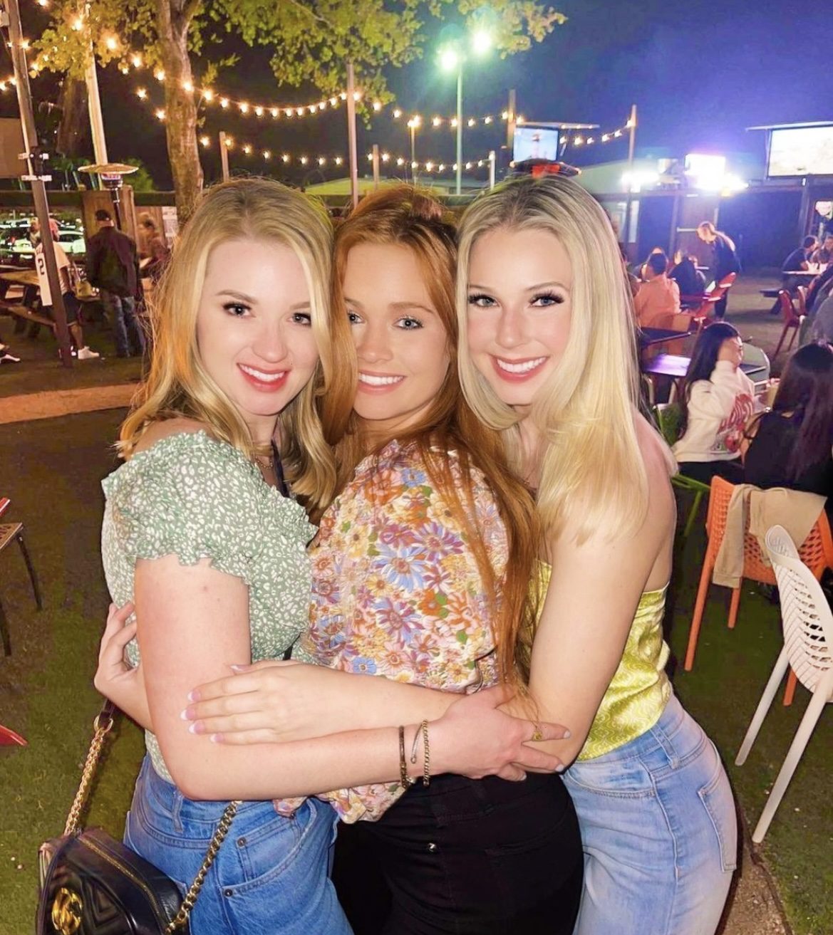 group of girls hugging for photo