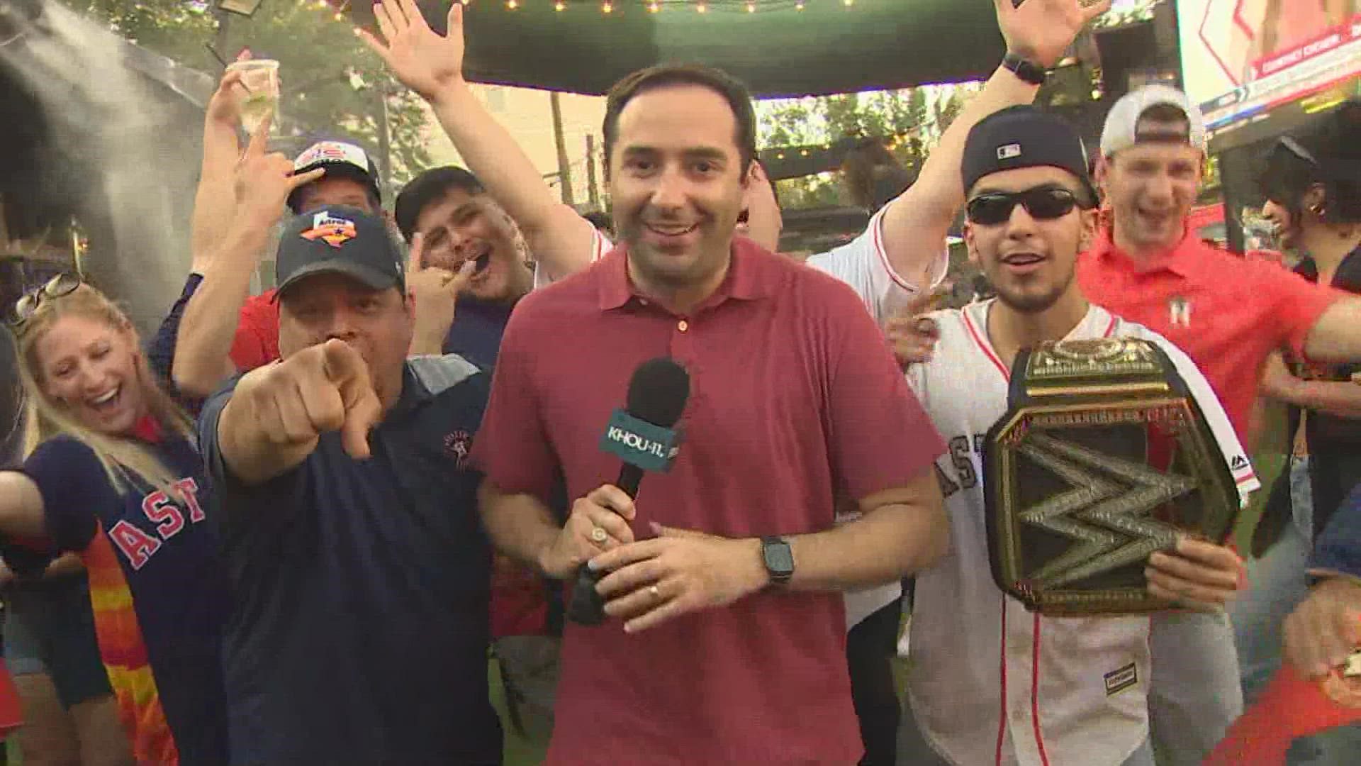 Alex Bregman and a few hundred friends at parade after-party